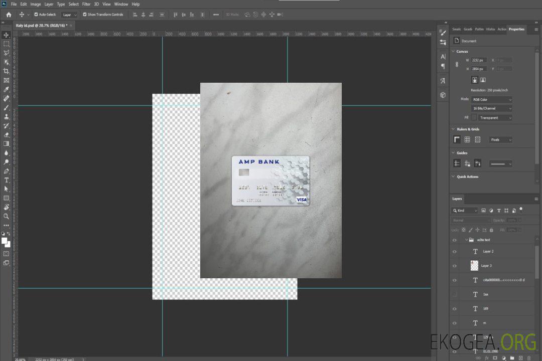 Australie AMP Bank carte visa photolook recto template Australie AMP Bank carte visa photolook recto template